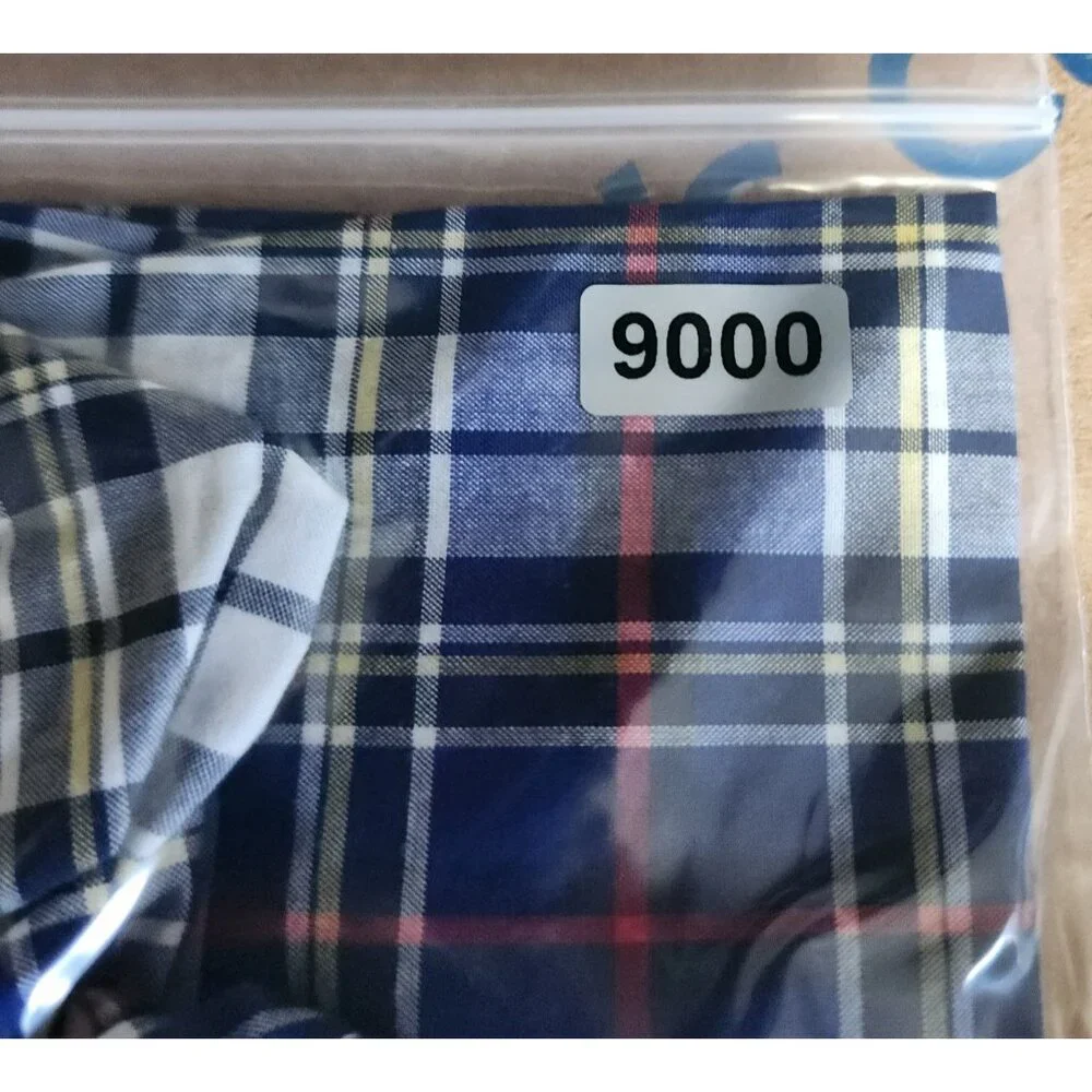 Ralph Lauren‎ Youth Size 7 Blue Plaid Natural Stretch Button Down LS Shirt